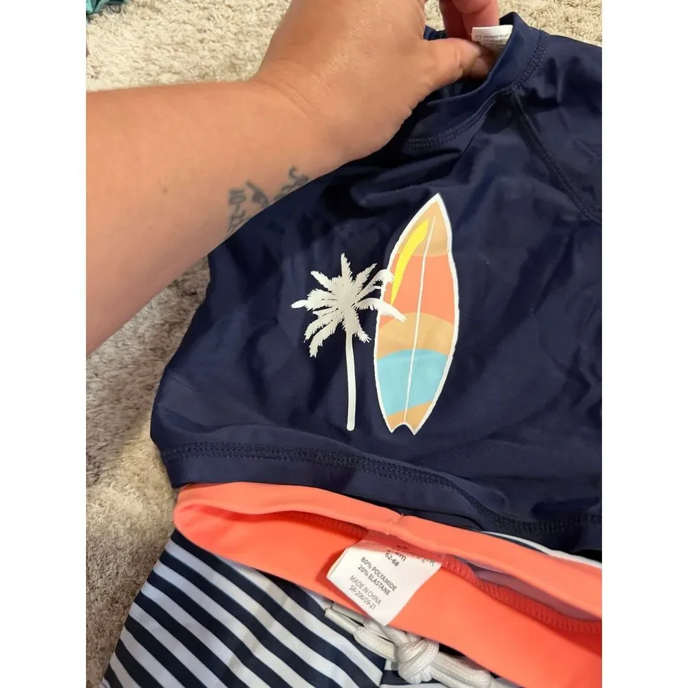 Snapperrock New Zeland Baby Infant Girl Swimsuit 3-6 M UPF 50+